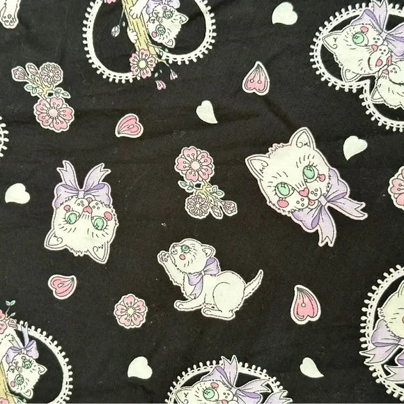 Modcloth Hell Bunny Retro Kittens Circle Skirt XS - Picture 2 of 3